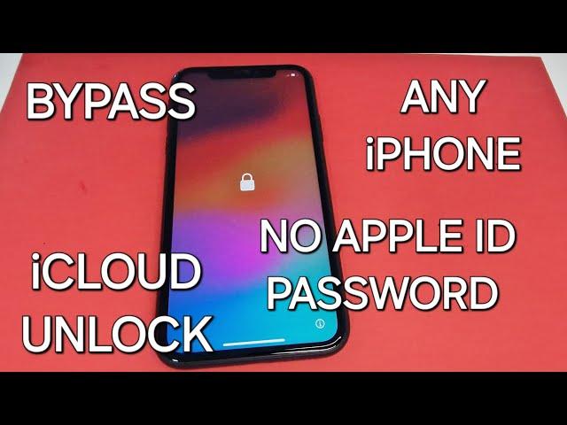 Any iPhone iCloud Activation Lock Unlock/Bypass without Password or Apple ID