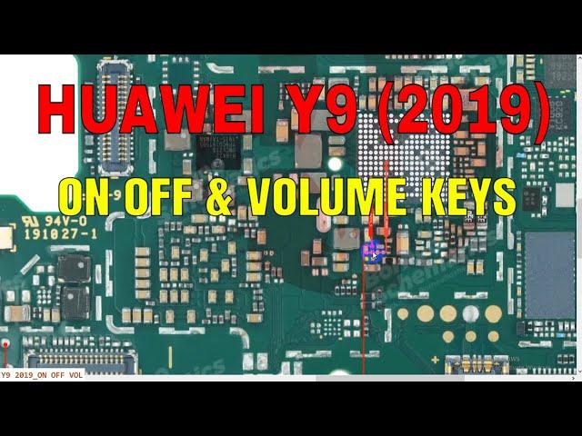 HUAWEI Y9 (2019) ON OFF & VOLUME KEYS JUMPER WAYS