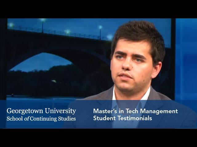 Master's in Technology Management: Student Testimonials