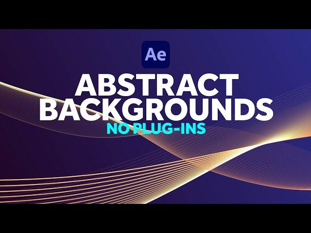 Abstract Background Animations in After Effects | Tutorial