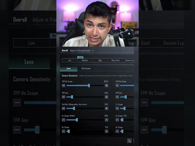 Try this sensitivity settings  #pubgmobile #bgmi #shorts