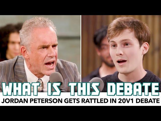 Jordan Peterson Gets Rattled In 20v1 Debate Over Morality