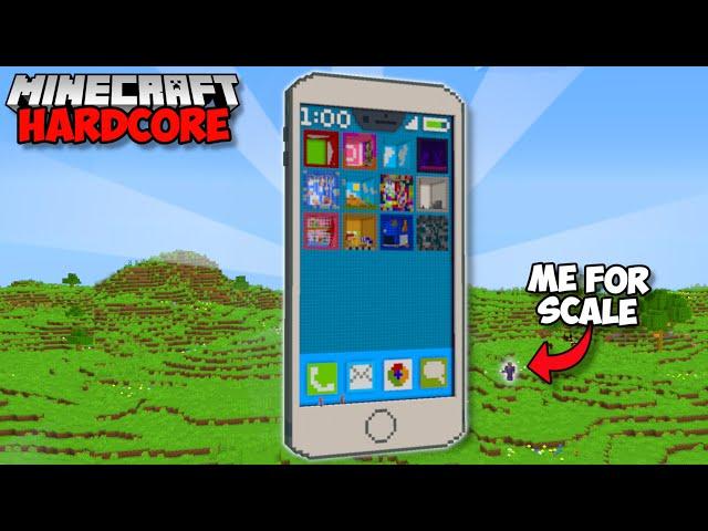 I Built THE WORLD'S BIGGEST IPHONE in Minecraft 1.20 Hardcore (#85)