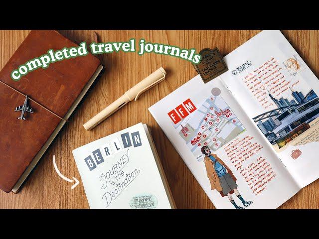 Completed Traveler's Notebook Journals  Journal Spread Ideas | Abbey Sy