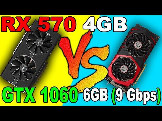 RX 570  VS  GTX 1060  (9Gbps)  | DX12  AND  DX11 | Comparison