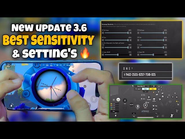 NEW UPDATE 3.6 Best sensitivity settings  for All Devices Android iOS gyroscope non gyro