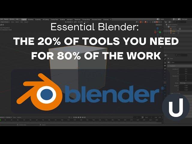 Essential Blender: The 20% of Tools You Need for 80% of the Work