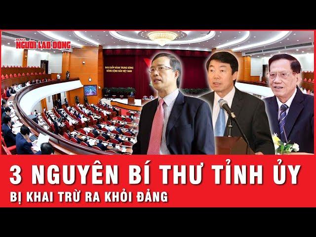 3 nguyên Bí thư Tỉnh ủy bị khai trừ ra khỏi Đảng | Tin nhanh