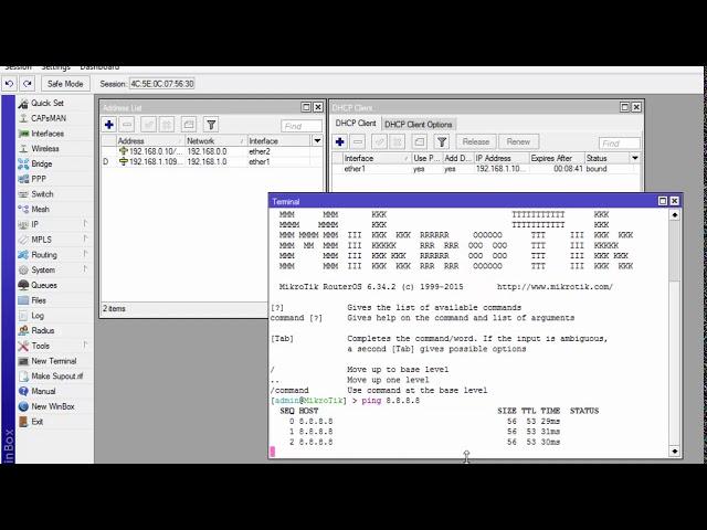 CARA KONFIGURASI MIKROTIK AWAL (KONEKSI INTERNET)