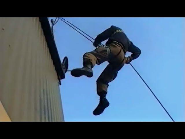 Abseiling Tower at former Twenthe Air Base, The Netherlands