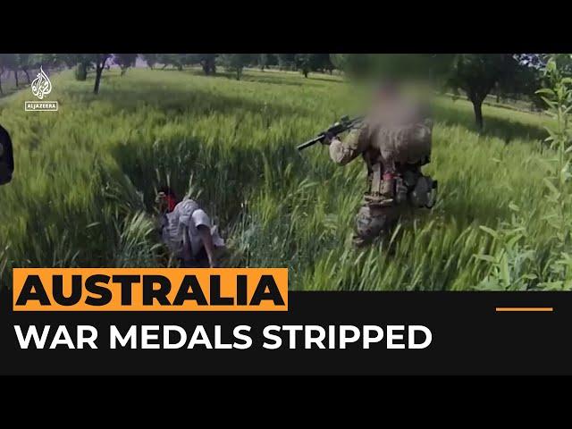 Australia strips medals from commanders over Afghan war crimes | Al Jazeera Newsfeed