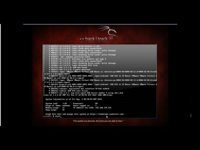 Backtrack 5 r3 installation Vmware