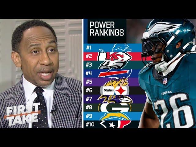 FIRST TAKE | Stephen's A-List: Eagles are in the top 3 strongest teams along with the Chiefs & Lions