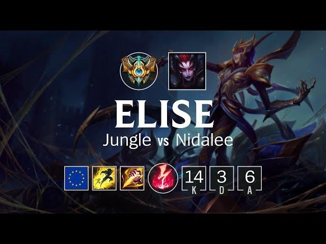 Elise Jungle vs Nidalee - EUW Challenger Patch 8.13