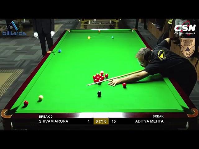 Shivam Arora vs Aditya Mehta.. BSA All India Open Snooker Championship 2021