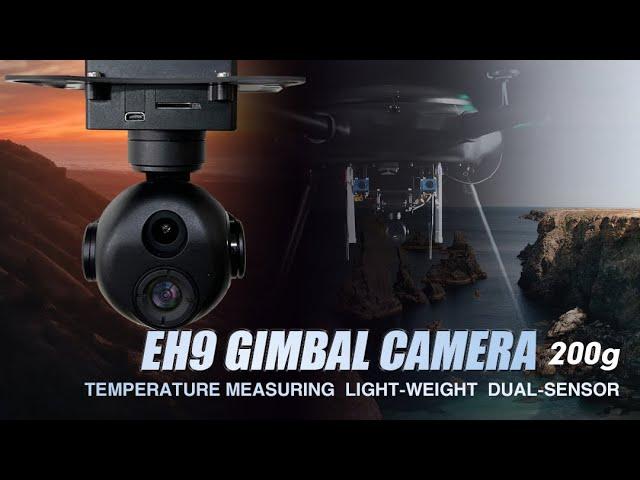 Foxtech EH9: Compact 200g Dual-Sensor Gimbal Camera with Temperature Measuring