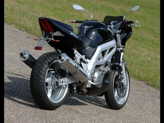 Suzuki SV1000 exhaust sound and fly by compilation