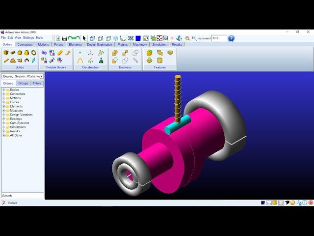 MSC Adams | Machinery: Bearing System Workshop