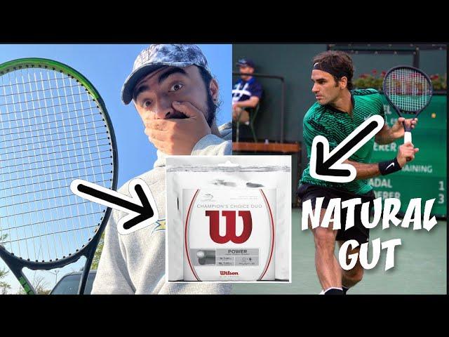 PLAYING with NATURAL GUT - Tennis String Review and Match