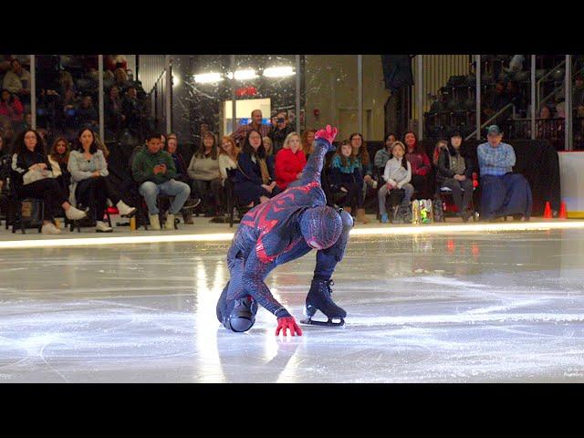 Tricker and Acro Skater Sebastian Mendez, "Into the Spider-Verse", Gold on Ice 2024