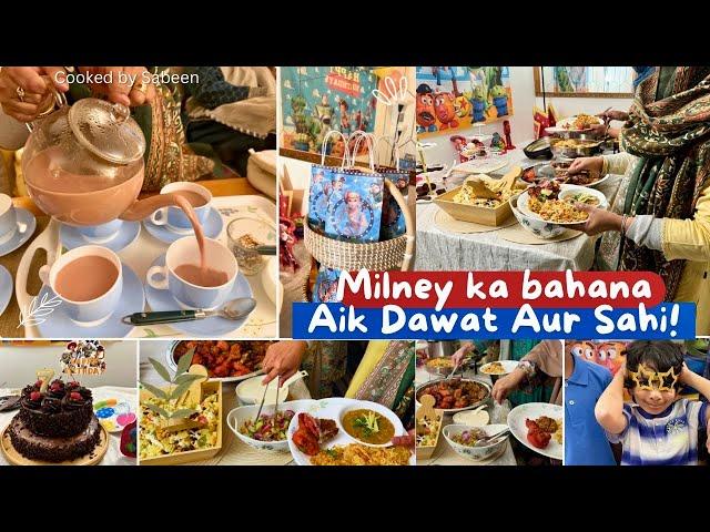 A Dawat to Remember! I managed BBq ,Birthday ,Dinner together | Menu & table setting |CookedbySabeen