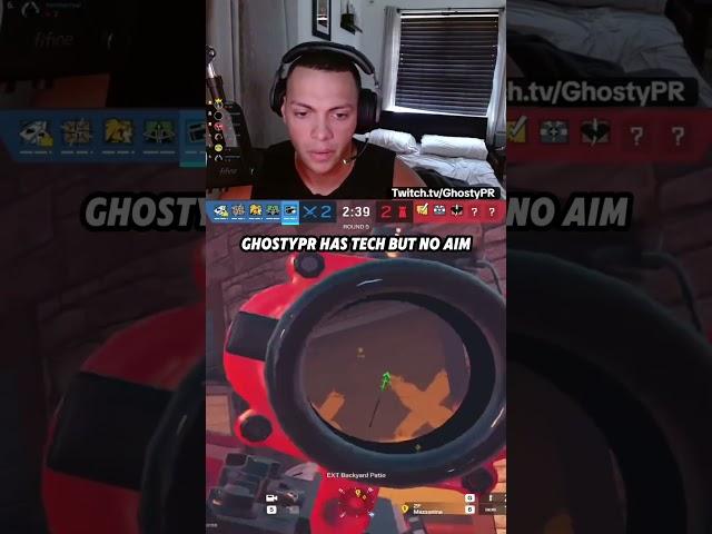 Ghosty has tech but no aim #rainbowsixsiege #r6 #r6s #gaming