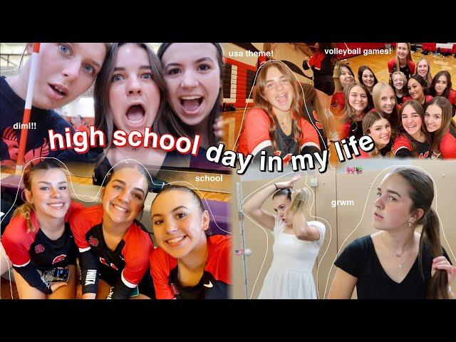 day in my life as a junior in high school! | volleyball games, school, grwm & more! ️