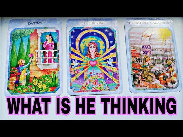 WHAT IS HE THINKING RIGHT NOWTarot Pick a card tarot Reading.