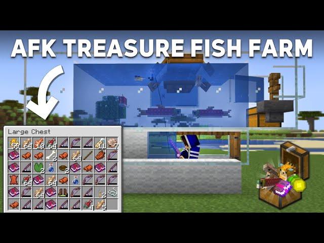 Minecraft AFK Fish Farm 1.20 Tutorial | Easiest Treasure Loot Fish Farm