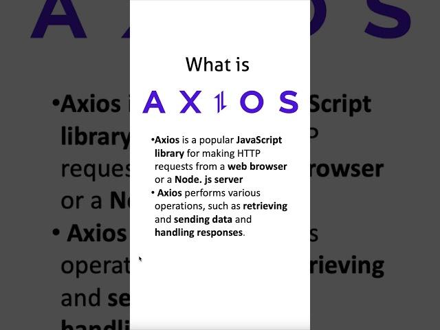 Day4: MERN @kaashiv What is Axios? | Axios in React