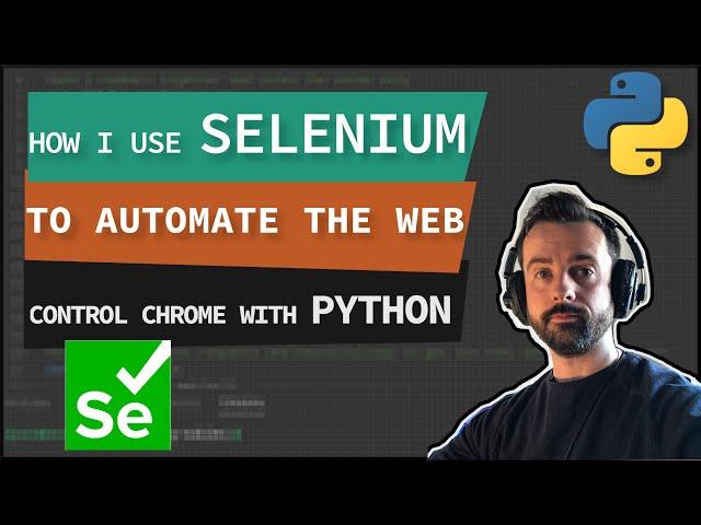 How I use SELENIUM to AUTOMATE the Web with PYTHON. Pt1