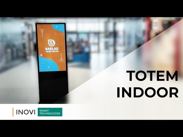 Totem indoor double faced- Proiect Barlad Value Center  INOVI Smart Technologies