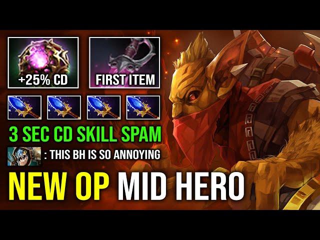 NEW OP MID BH Unlimited Skill Spam 3 Sec CD Track with Octarine Khanda Bounty Hunter Dota 2