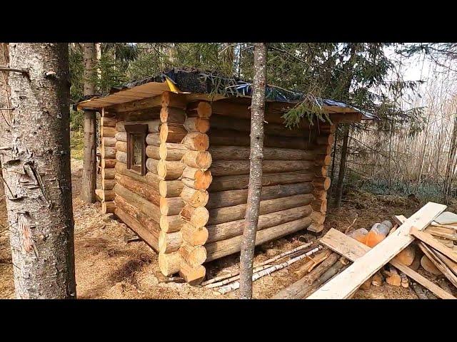 Баня из валежника. Строю в одиночку.