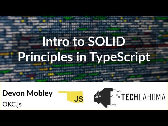 Intro to Design Patterns in TypeScript - Devon Mobley: OKC.js