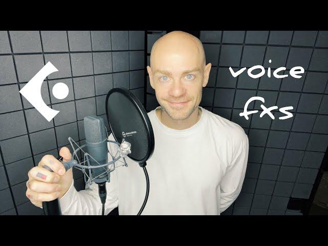 как обрабатывать голос в cubase (voice fxs)