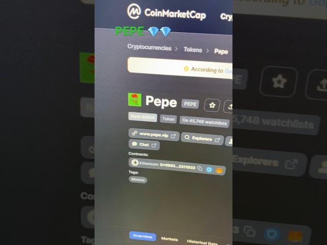 Pepe is a gem crypto currency