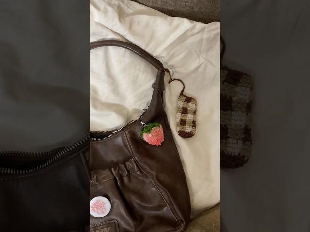 DIY strawberry keychain