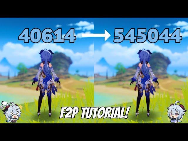 C0 GANYU - 545K F2P MILKING TUTORIAL {Genshin Impact}