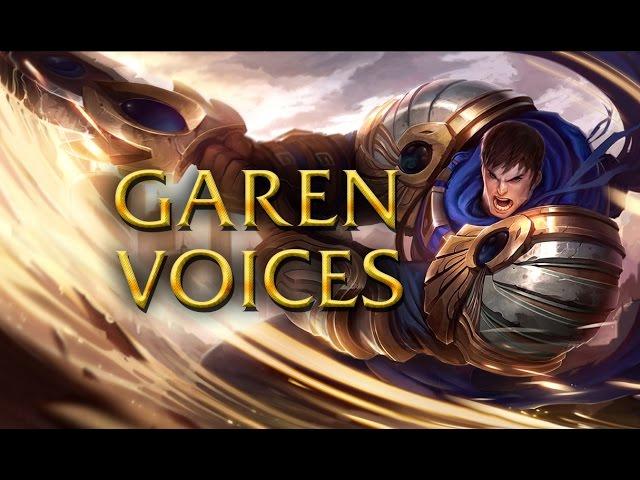 LoL Voices - Garen - All 17 languages