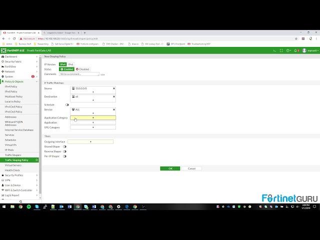Basic FortiGate Traffic Shaping Introduction