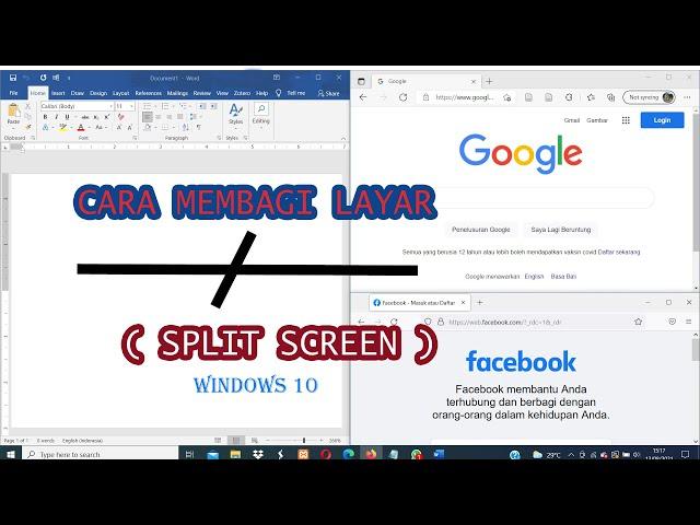 Cara Membagi Layar (Split Screen) di Windows 10