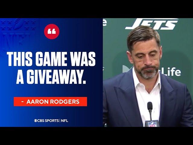 Aaron Rodgers addresses the timely miscues throughout the game for the Jets | Press Conference