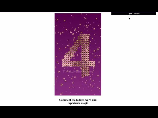 Tiktok Live Gaming. How to play "The Hidden Word" game with your TikTok live audience