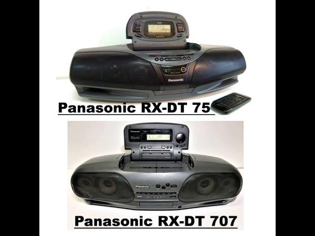 Panasonic RX-DT707 & Panasonic RX-DT75 - сравнение