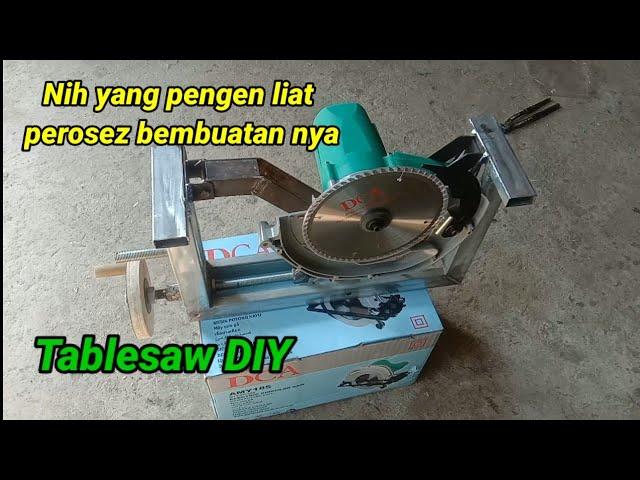 Peroses bembuatan mekanisme naik turun table saw rakitan