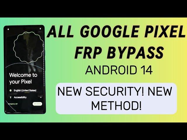 GOOGLE PIXEL ANDROID 14  FRP BYPASS WITHOUT PC | ALL GOOGLE PIXEL GOOGLE ACCOUNT BYPASS.