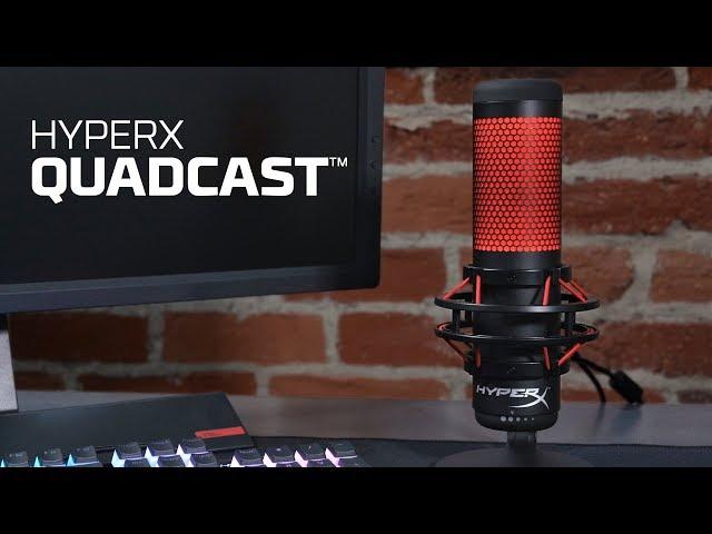 Micrófono standalone con montura anti-vibraciones – HyperX QuadCast