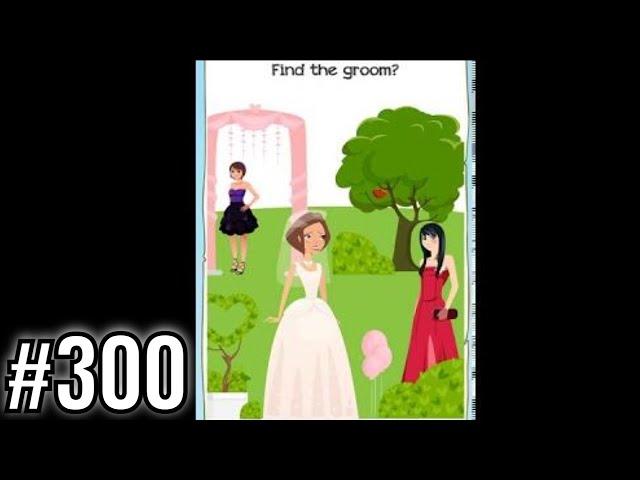 Braindom 2 Riddle Level 300 Find the groom? Gameplay Solution Walkthrough