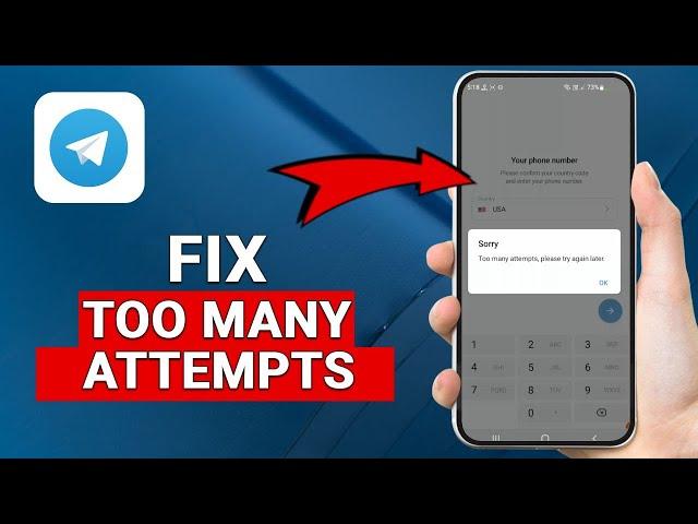 How to Fix Telegram Too Many Attempts Please Try Again Later ! [Login Error]